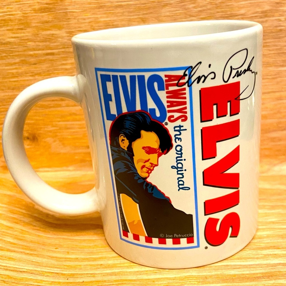 Nostalgic Music Icon Elvis Always The Original Graphic Design C Handle Mug.